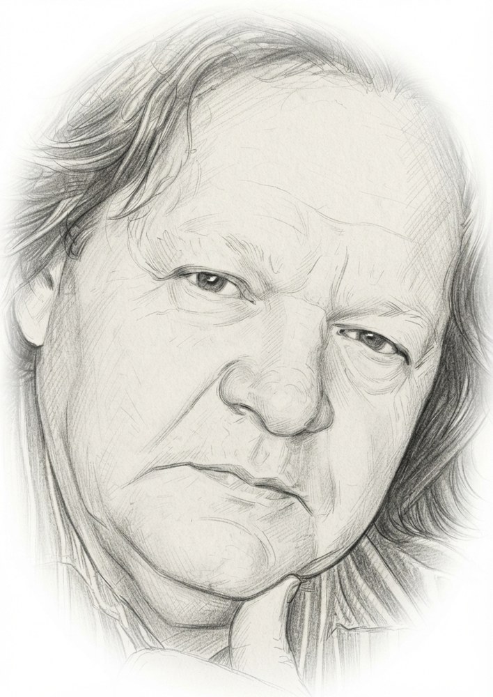 Portrait au crayon de Mohammed Bennani Khir
